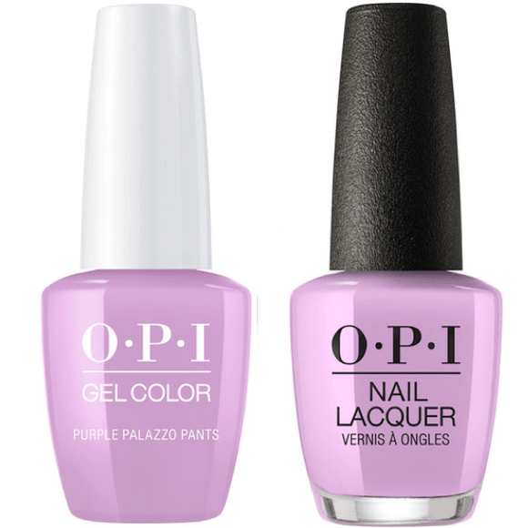 OPI GelColor And Nail Lacquer, V34, Purple Palazzo Pants, 0.5oz