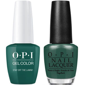 OPI GelColor And Nail Lacquer, W54, Stay Off The Lawn!!, 0.5oz