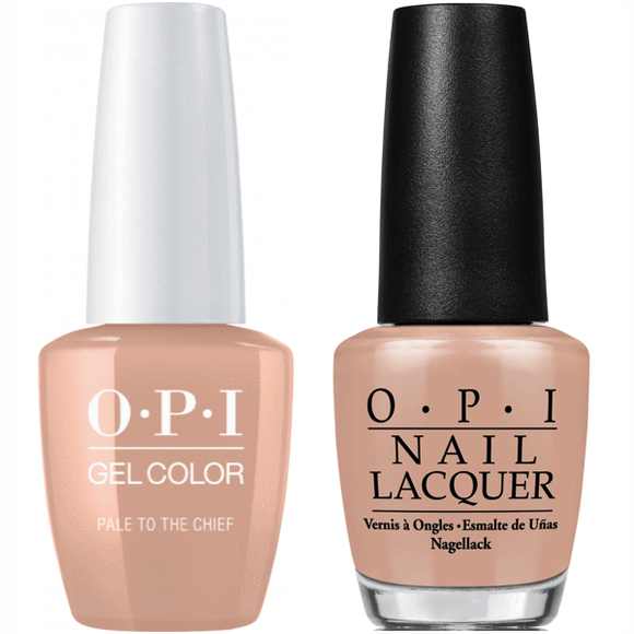 OPI GelColor And Nail Lacquer, W57, Pale to The Chief, 0.5oz