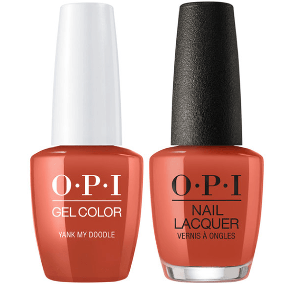 OPI GelColor And Nail Lacquer, W58, Yank My Doodle, 0.5oz