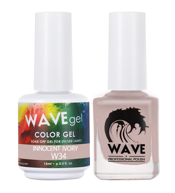 WAVEGEL Gel Polish + Nail Lacquer, W34