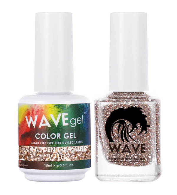 WAVEGEL Gel Polish + Nail Lacquer, W102