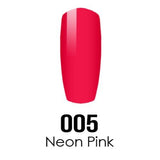 DC Nail Lacquer And Gel Polish (New DND), DC005, Neon Pink, 0.6oz