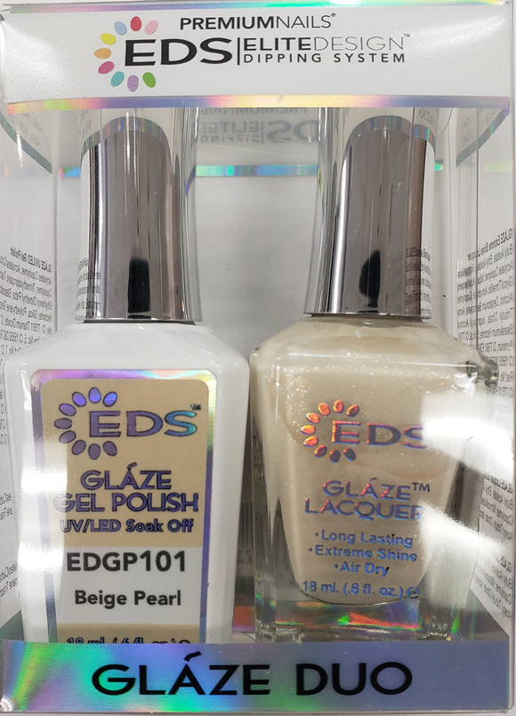 PREMIUMNAILS EDS Glaze Duo (Gel + Lacquer) | EDGP 101 Beige Pearl