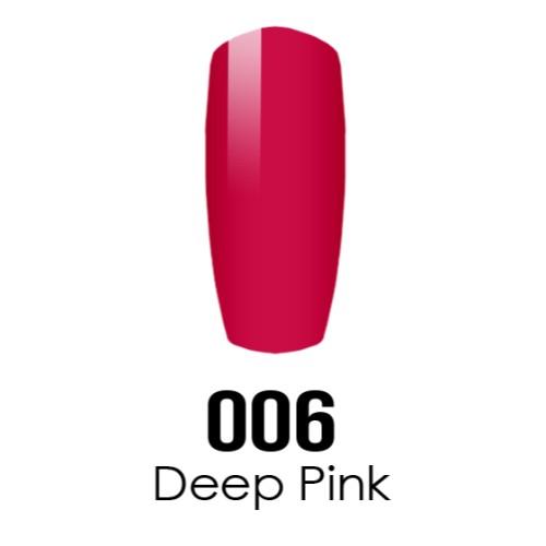 DC Nail Lacquer And Gel Polish (New DND), DC006, Deep Pink, 0.6oz