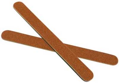 Nail File Brown, Grit 80/80, Made In USA