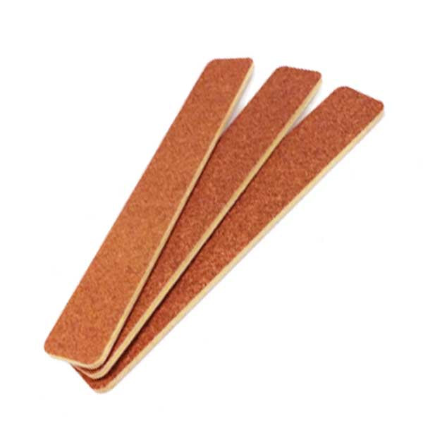 Nail File Brown Jumbo, Grit 80/80, Made In USA