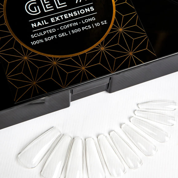 Apres Gel-X, Scuplted COFFIN LONG Box of Tips