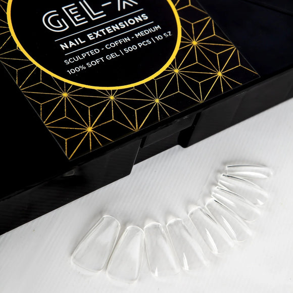 Apres Gel-X Sculpted COFFIN MEDIUM Box of Tips