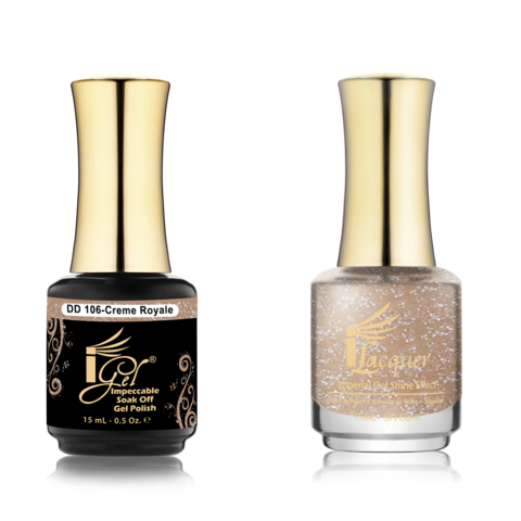 IGEL Nail Lacquer And Gel Polish Duo, DD106 CREME ROYALE