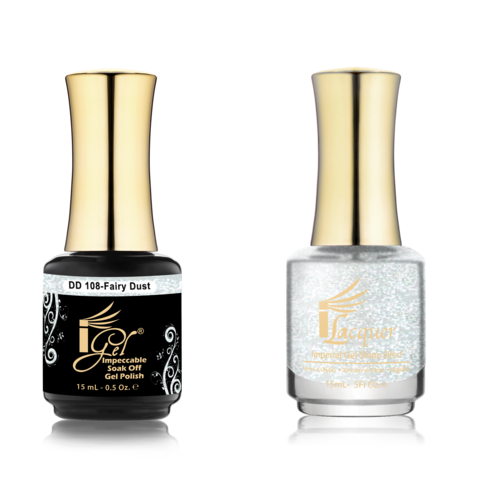 IGEL Nail Lacquer And Gel Polish Duo, DD108 FAIRY DUST