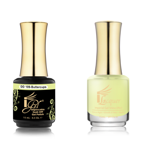 IGEL Nail Lacquer And Gel Polish Duo, DD109 BUTTERCUP