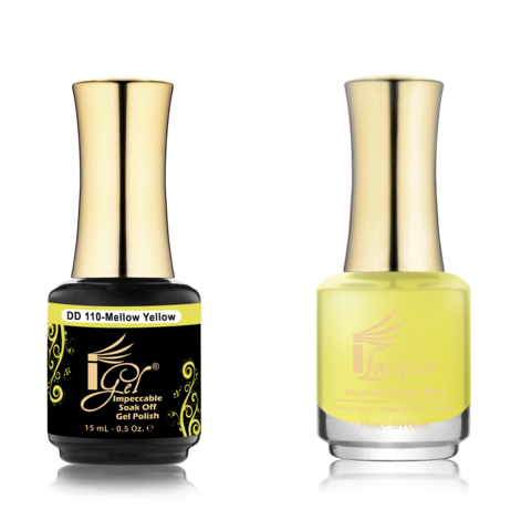 IGEL Nail Lacquer And Gel Polish Duo, DD110 MELLOW YELLOW