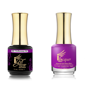 IGEL Nail Lacquer And Gel Polish Duo, DD114 RUNWAY HIT