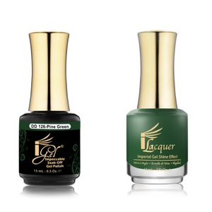 IGEL Nail Lacquer And Gel Polish Duo, DD126 PINE GREEN