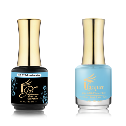 IGEL Nail Lacquer And Gel Polish Duo, DD128 FRESHWATER