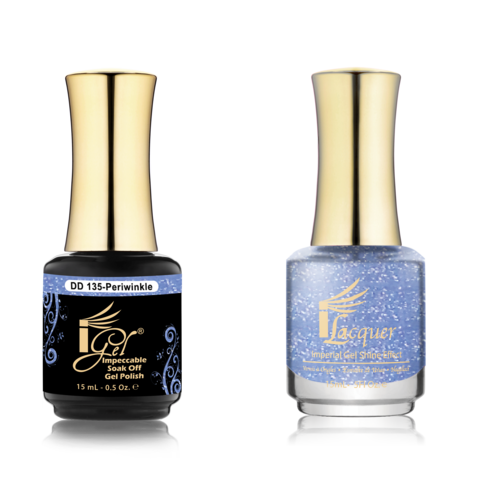 IGEL Nail Lacquer And Gel Polish Duo, DD135 PERIWINKLE