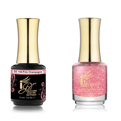 IGEL Nail Lacquer And Gel Polish Duo, DD144 PINK CHAMPAGNE