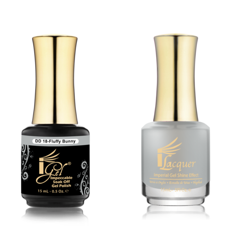 IGEL Nail Lacquer And Gel Polish Duo, DD18 FLUFFY BUNNY