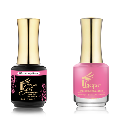 IGEL Nail Lacquer And Gel Polish Duo, DD19 LADY ROSE