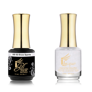 IGEL Nail Lacquer And Gel Polish Duo, DD02 SNOW SPARKS