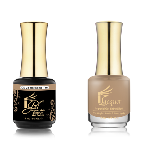 IGEL Nail Lacquer And Gel Polish Duo, DD24 HARMONIC TAN