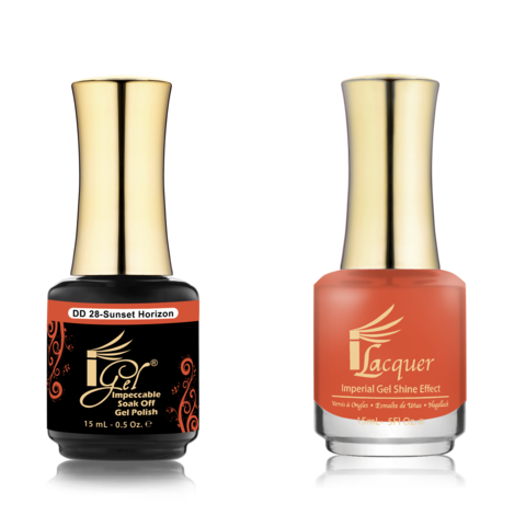 IGEL Nail Lacquer And Gel Polish Duo, DD28 SUNSET HORIZON