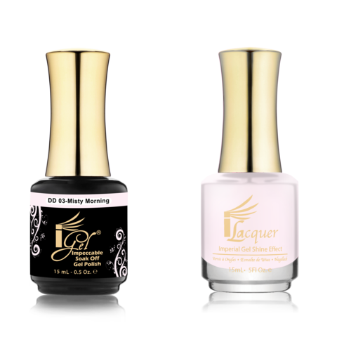 IGEL Nail Lacquer And Gel Polish Duo, DD03 MISTY MORNING