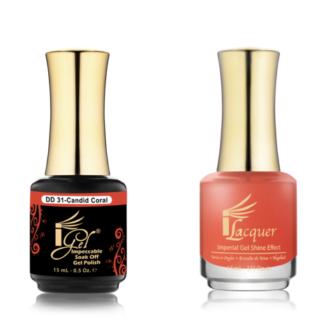 IGEL Nail Lacquer And Gel Polish Duo, DD31 CANDID CORAL