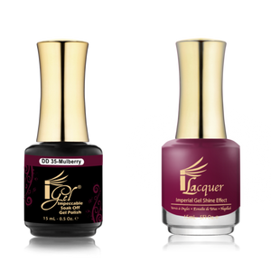 IGEL Nail Lacquer And Gel Polish Duo, DD35 MULBERRY