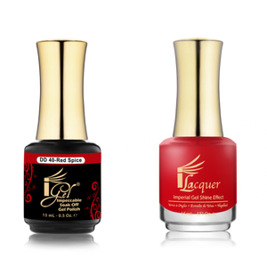 IGEL Nail Lacquer And Gel Polish Duo, DD40 RED SPICE