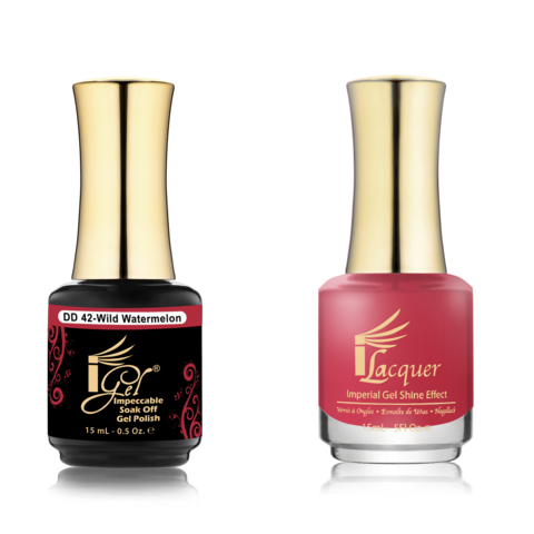 IGEL Nail Lacquer And Gel Polish Duo, DD42 WILD WATERMELON