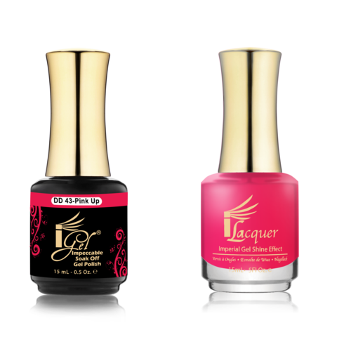 IGEL Nail Lacquer And Gel Polish Duo, DD43 PINK UP