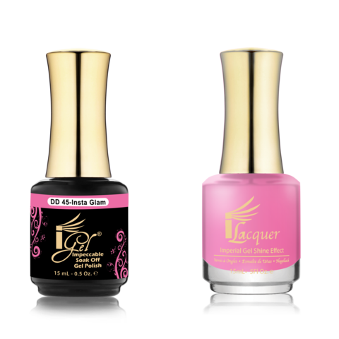 IGEL Nail Lacquer And Gel Polish Duo, DD45 INSTA GLAM