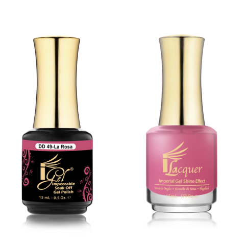 IGEL Nail Lacquer And Gel Polish Duo, DD49 LA ROSA