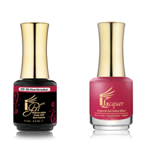IGEL Nail Lacquer And Gel Polish Duo, DD58 HEARTBREAKER