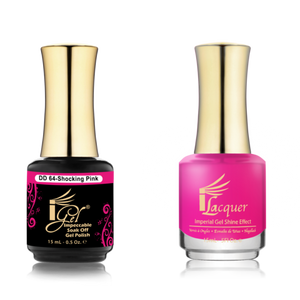 IGEL Nail Lacquer And Gel Polish Duo, DD64 SHOCKING PINK