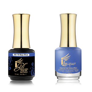 IGEL Nail Lacquer And Gel Polish Duo, DD70 BAJA BLUE