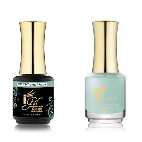 IGEL Nail Lacquer And Gel Polish Duo, DD72 TRANQUIL AQUA
