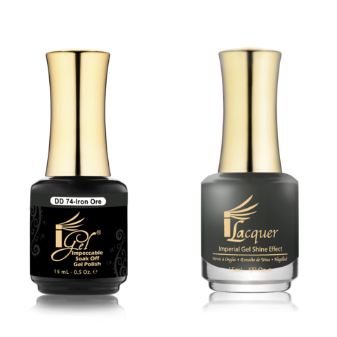 IGEL Nail Lacquer And Gel Polish Duo, DD74 IRON ORE