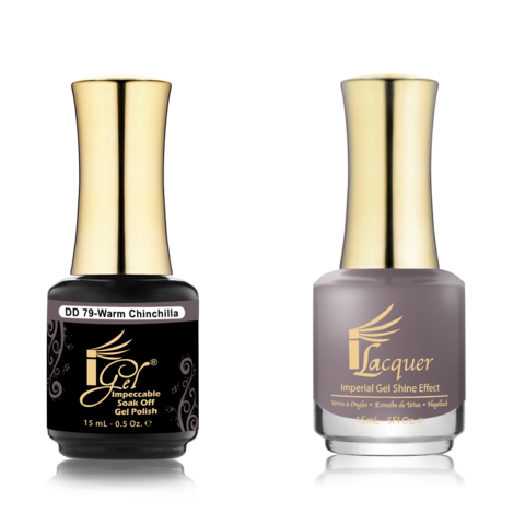 IGEL Nail Lacquer And Gel Polish Duo, DD79 WARM CHINCHILLA