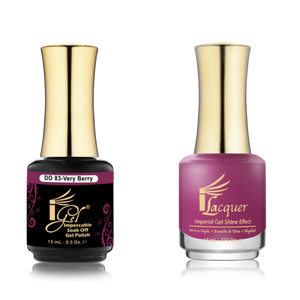 IGEL Nail Lacquer And Gel Polish Duo, DD83 VERY BERRY