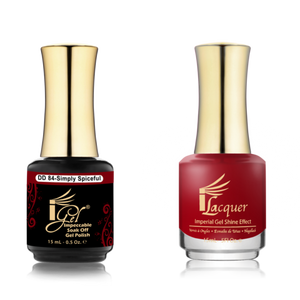 IGEL Nail Lacquer And Gel Polish Duo, DD84 SIMPLY SPICEFUL