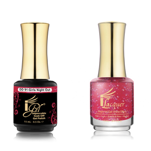 IGEL Nail Lacquer And Gel Polish Duo, DD91 GIRLS NIGHT OUT