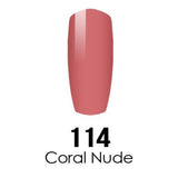 DC Nail Lacquer And Gel Polish (New DND), DC114, Coral Nude, 0.6oz