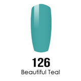 DC Nail Lacquer And Gel Polish (New DND), DC126, Beautiful Teal, 0.6oz