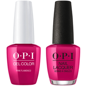 OPI GelColor And Nail Lacquer, E44, Pink Flamenco, 0.5oz