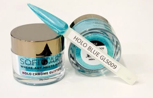 SOFI-ART All-In-1 DESIGN Holographic Chrome Glitter 1oz, GLS009