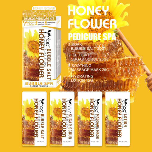 NBC Deluxe Pedicure 4 Step, Honey Flower (50pcs/case)