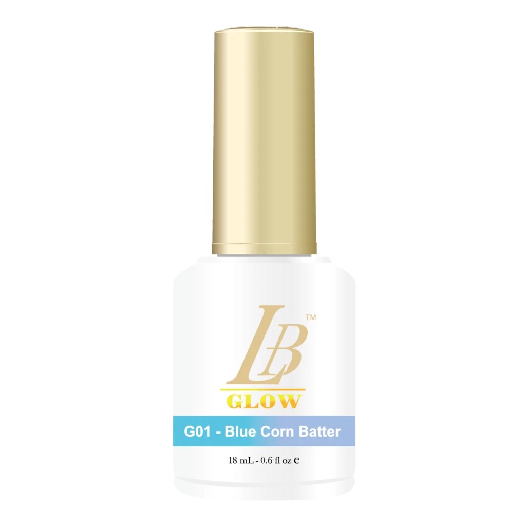 IGel LB Glow In The Dark Gel Polish 0.6oz, G01 Blue Corn Batter